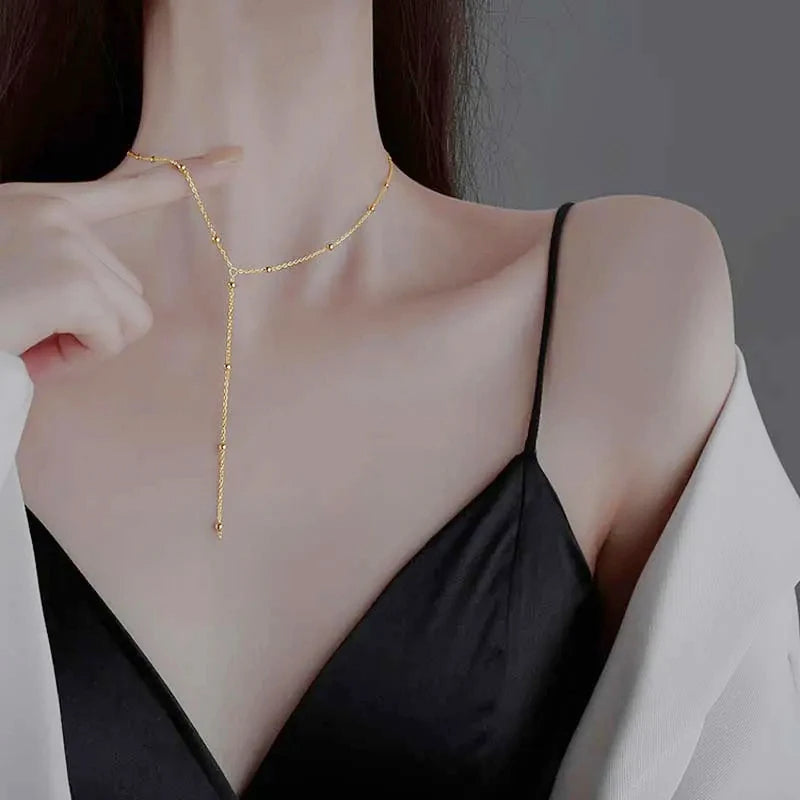 قلادة شرابة فاخرة ملونة - مزينة بالكريستال والزركون، بتصميم بوهو أنيق